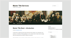 Desktop Screenshot of mastertitleservices.com